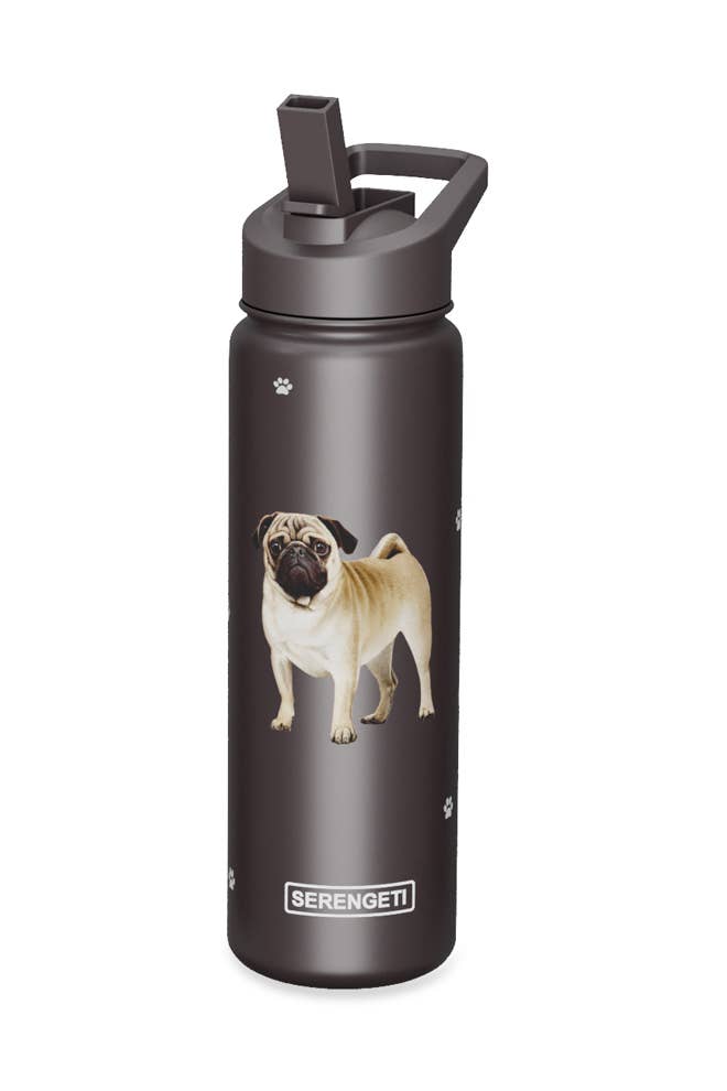 *Pug Stainless Steel Water Bottle 24 Oz. Serengeti