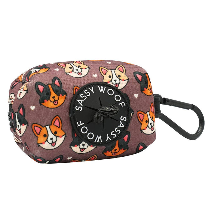 Waste Bag Holder Cuddly Corgis With Clasp