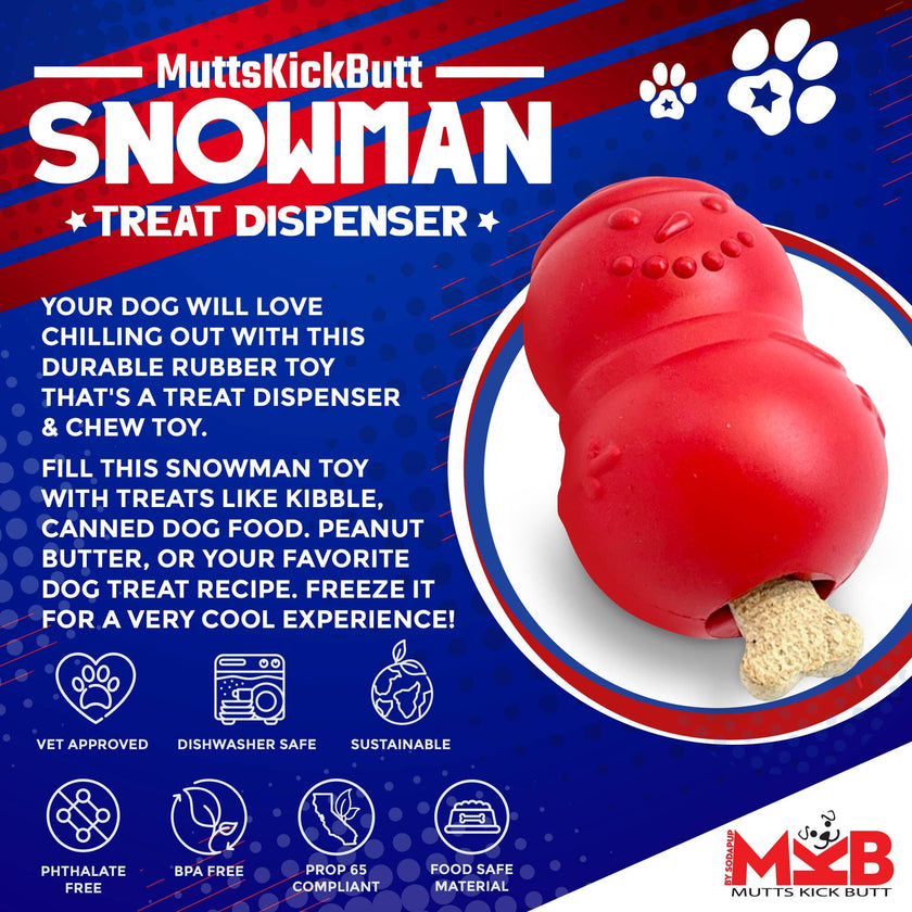 Snowman Dog Toy Durable Christmas Chew Toy