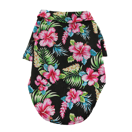 Pet Clothing Hawaiian Camp Shirt Paradise Nights