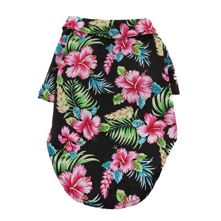 Pet Clothing Hawaiian Camp Shirt Paradise Nights
