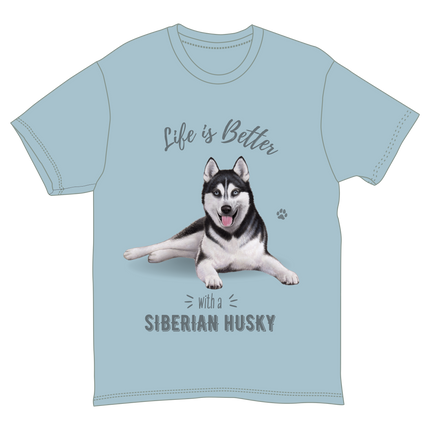 Siberian Husky Dog Tee Shirt Unisex