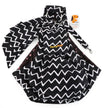Furry Fido Chevron Black Adjustable Pocket Pet Sling