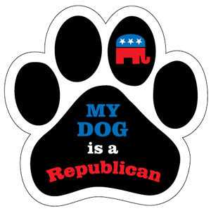 Show off your love for your favorite furry friend with our My Dog Is A Republican Paw Magnet! Perfect for your car trunk or any magnetic surface, this adorable paw-shaped magnet features a vibrant image of your favorite dog or cat breed saying. Made from durable, weather-resistant materials, it’s designed to withstand the elements while adding a touch of personality to your vehicle or home.