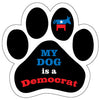 Show off your love for your favorite furry friend with our My Dog Is A Democrat Paw Magnet! Perfect for your car trunk or any magnetic surface, this adorable paw-shaped magnet features a vibrant image of your favorite dog or cat breed saying. Made from durable, weather-resistant materials, it’s designed to withstand the elements while adding a touch of personality to your vehicle or home. 