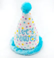 Dog Toy Birthday Hat ThoozyPet Birthday Hat Blue Plush Dog Toy 7