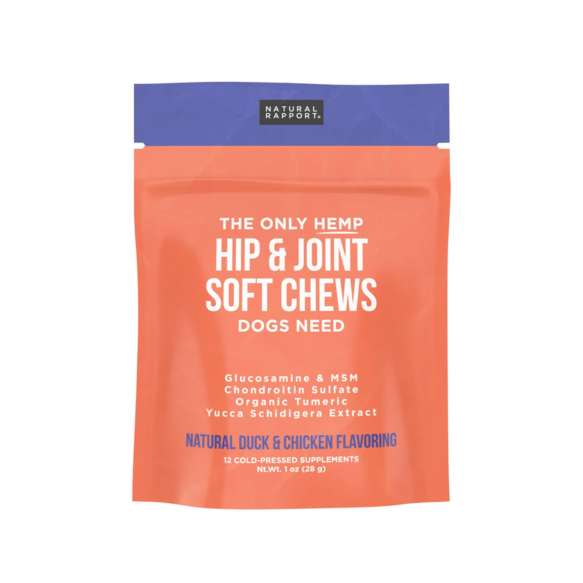 The Only Hemp Hip & Joint Soft Chews Dogs Need