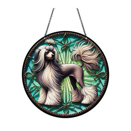 Chinese Crested Acrylic Suncatcher with Chain