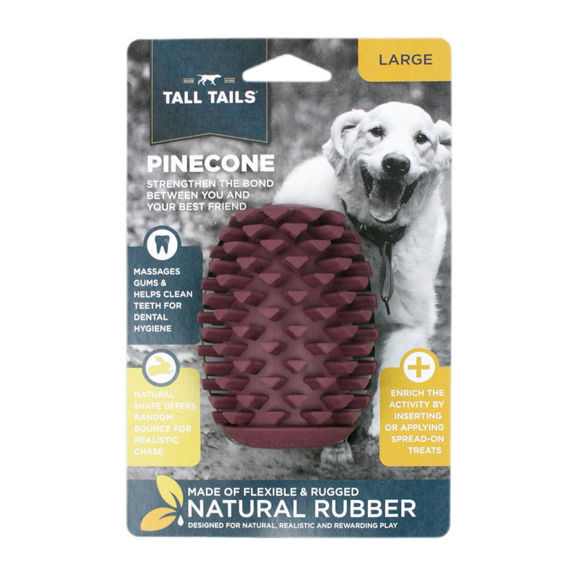 Dog Toy Pinecone Purple  Natural Rubber Toy