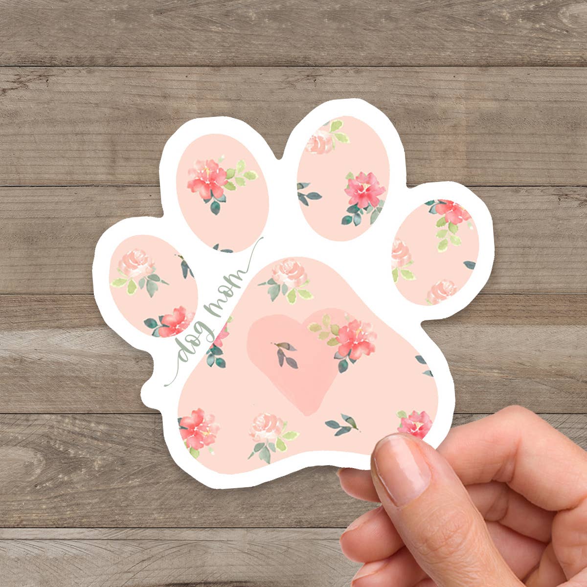 Dog Mom Paw Sticker
