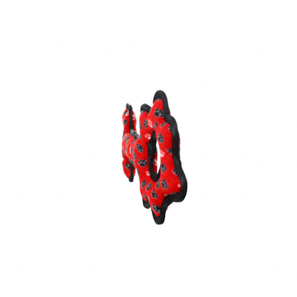 Tuffy Ultimate Tug-O-Gear - Red Paw, Squeaky Dog Toy