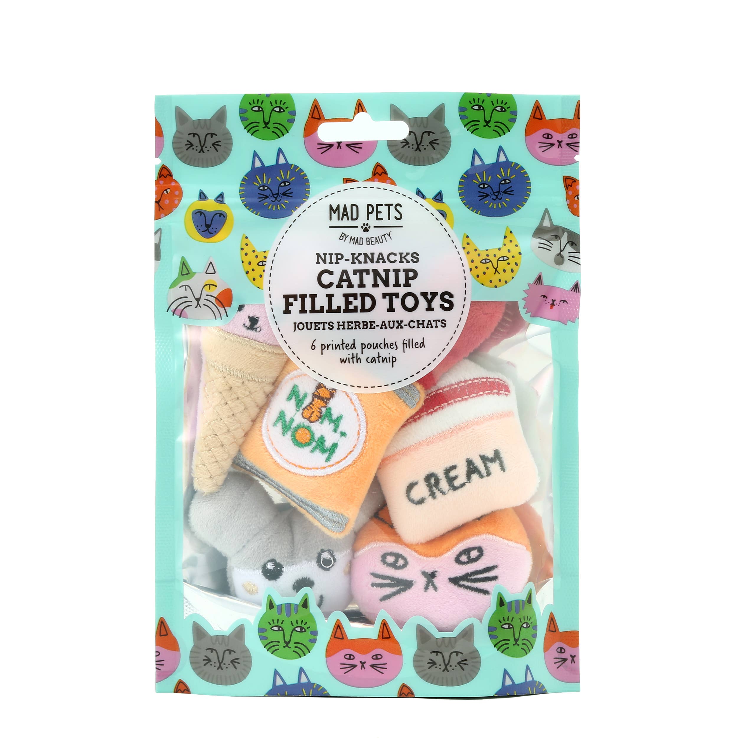 Cat Toy Cat Nip 6pc Mad Pets Cat Nip Toy Set
