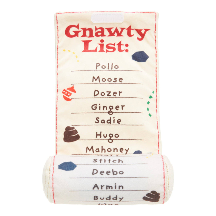 BARK Gnawty & Gnice List Christmas Plush Dog Toy