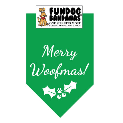 Merry Woofmas Dog Bandanas