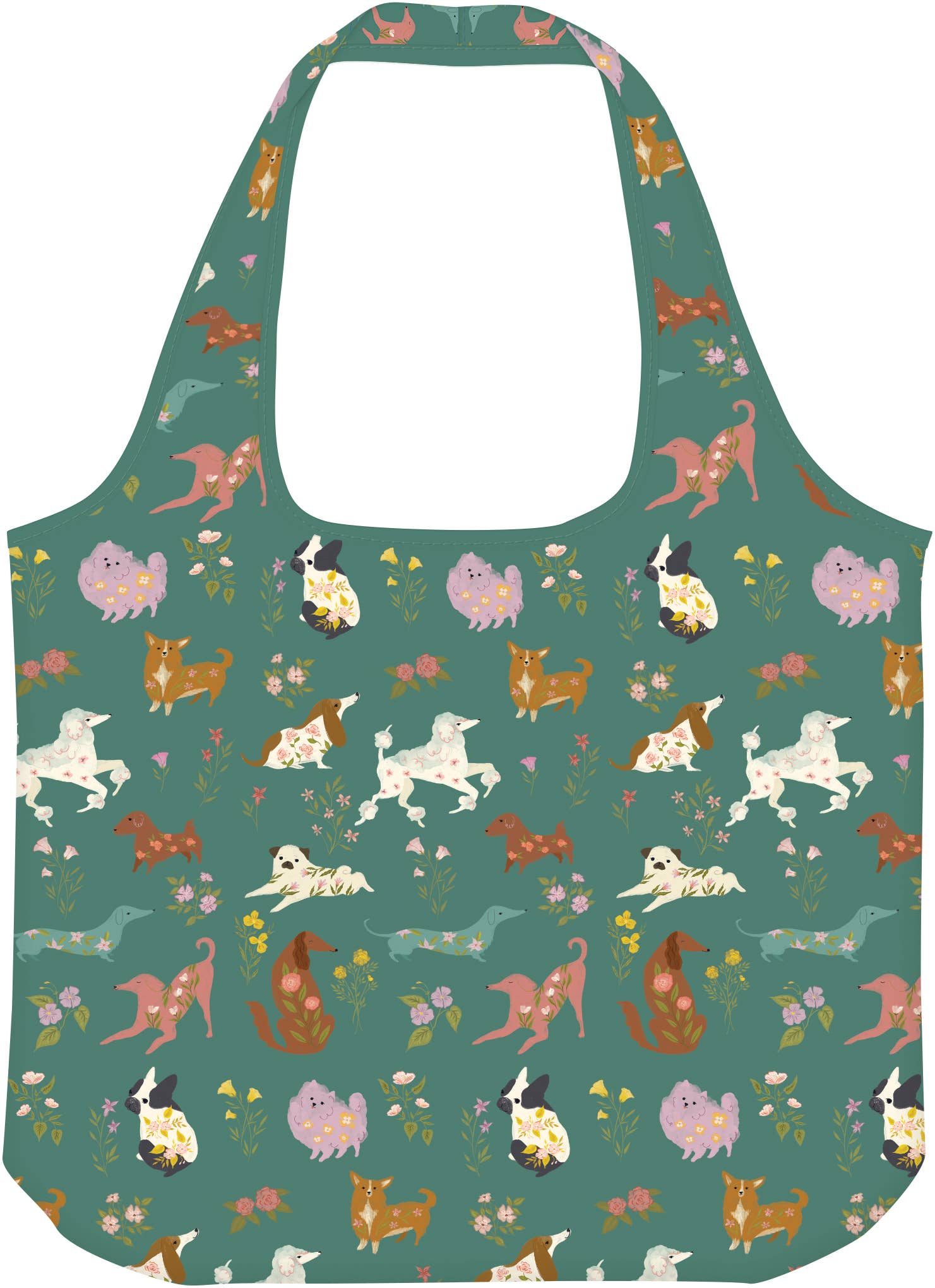 Reusable Tote Bag Dogs