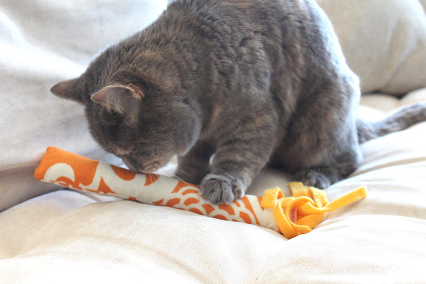 Cat Toy Catnip Kickers Stuffed Fleece Toy