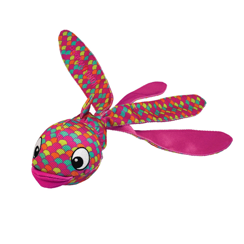 Dog Toy Fish Wubba Finz Dog Tug Toy Pink Small