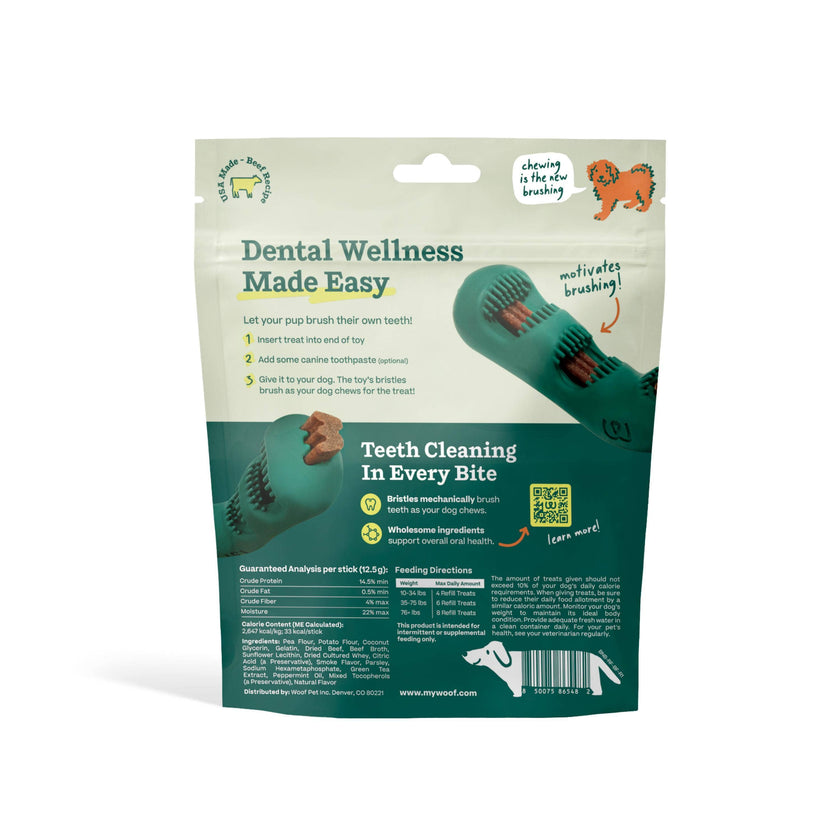 Dog Treat Beef Bite N' Brush Dental Refills