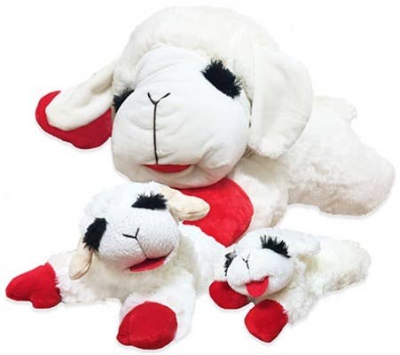 Multipet Lamb Chop Plush Dog Toy 10