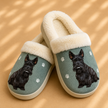 Scottish Terrier Dog Pet Lovers Comfy Snuggs Slippers