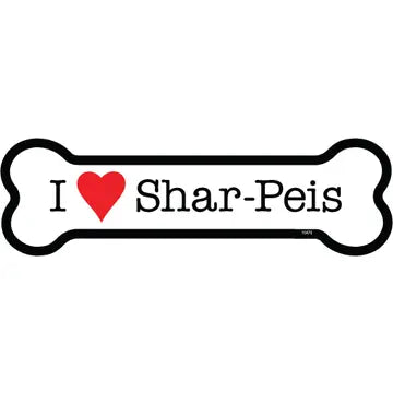 Shar-Pei - Bone Shaped Magnet