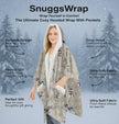 Schnauzer Snugg Wraps with Hoodie – Ultra Soft Sherpa Fleece Wrap for Pet Lovers
