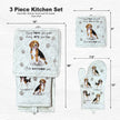 Beagle, oven mitt set
