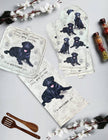 Labrador, black, oven mitt set