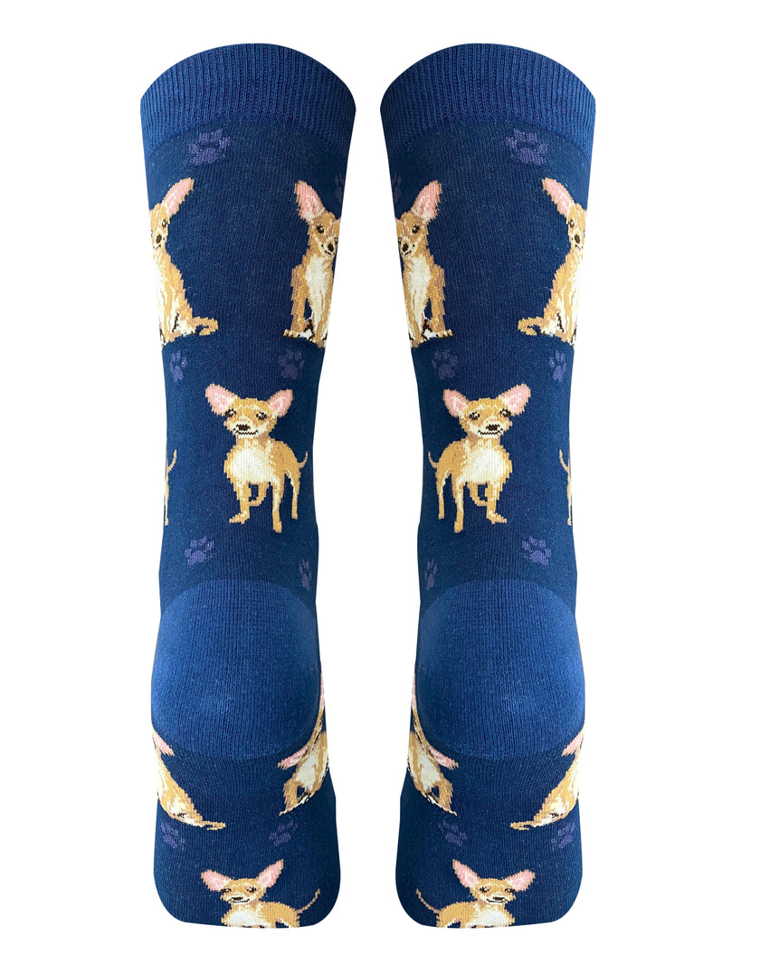 Tan Chihuahua Socks - Fun Novelty Dog Socks - Unisex