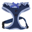 Checkered Ruffle Dog Harness Over-the-Head Vivien