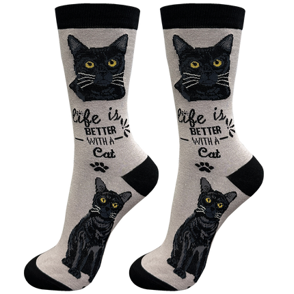 Cat Black Cat Socks Unisex