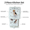 Beagle, oven mitt set