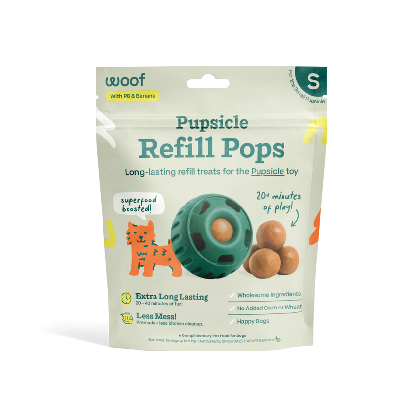 Dog Treat Peanut Butter & Banana Pupsicle Refill Pops