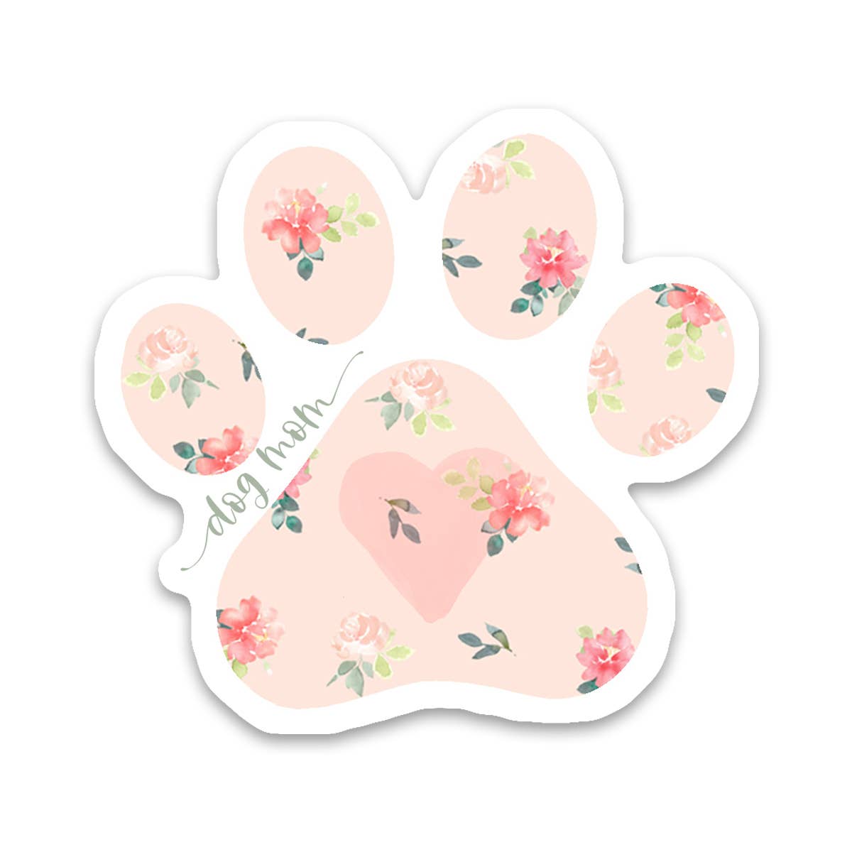 Dog Mom Paw Sticker