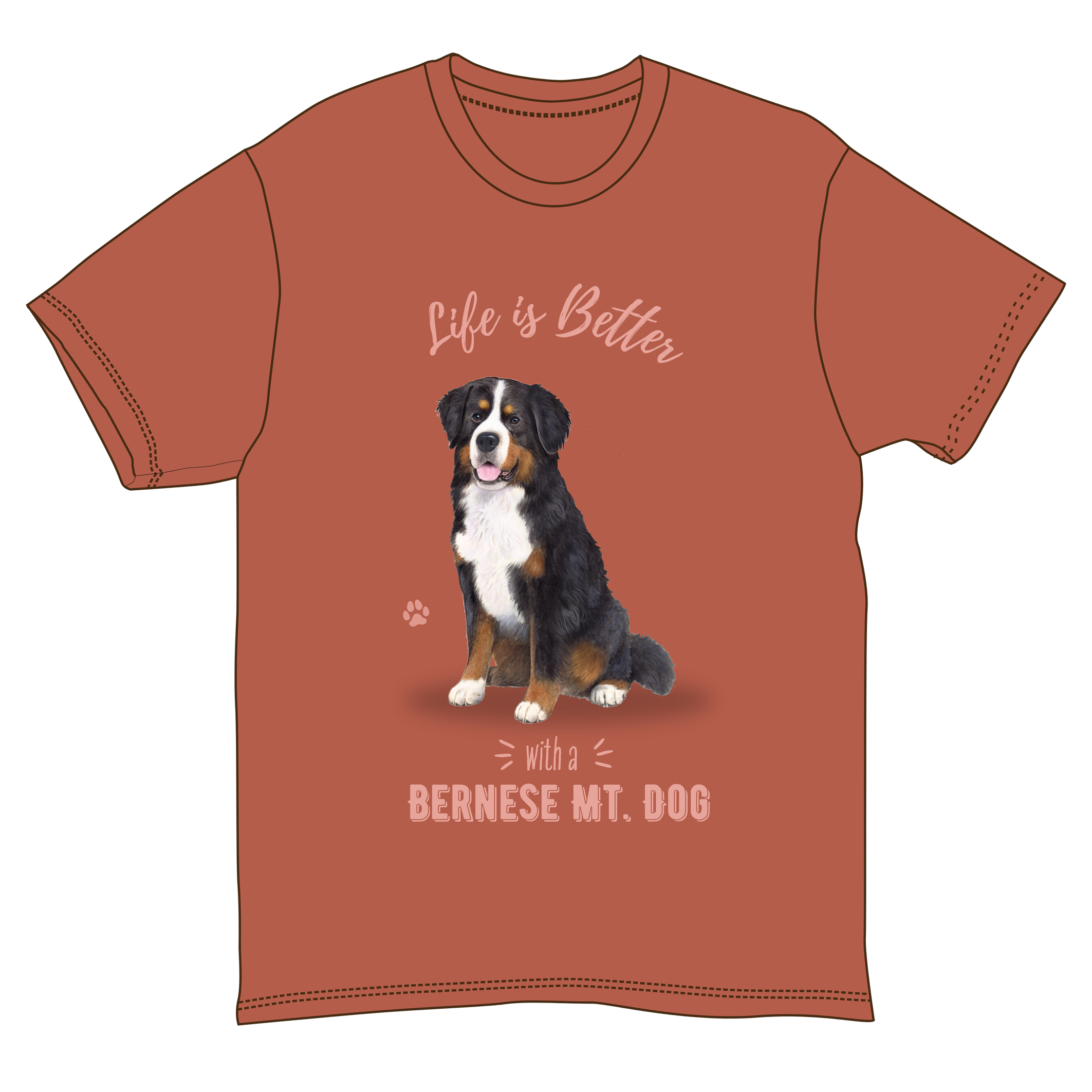 Bernese Mt. Dog Dog Tee Shirt Unisex