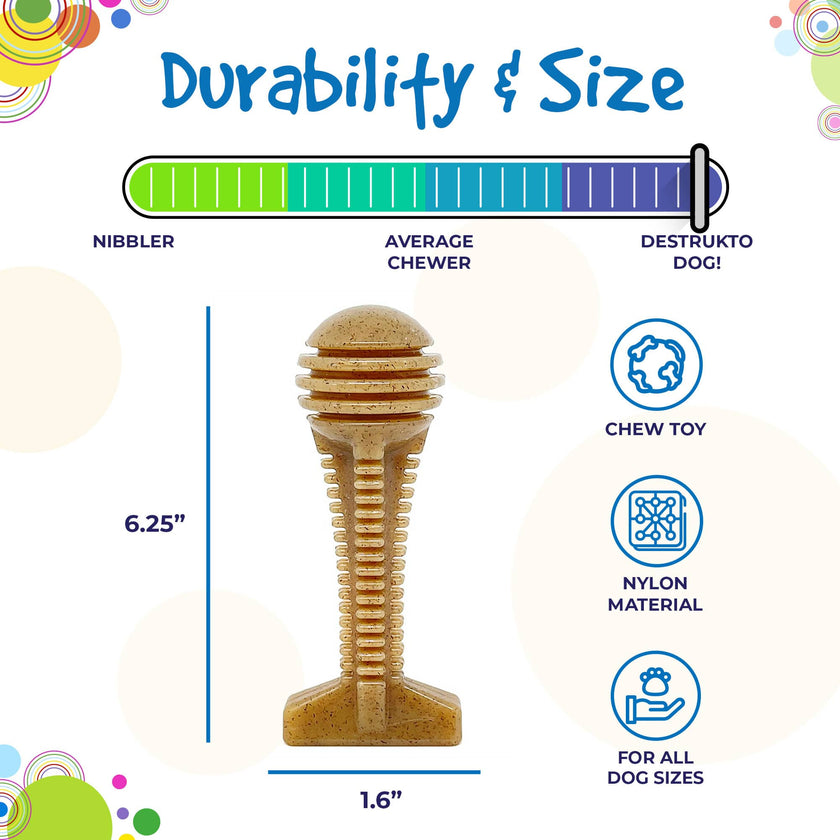 Dog Toy SP Honey Bone Dental Tower Ultra Durable Nylon Dog Chew Toy