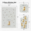 Goldendoodle, oven mitt set