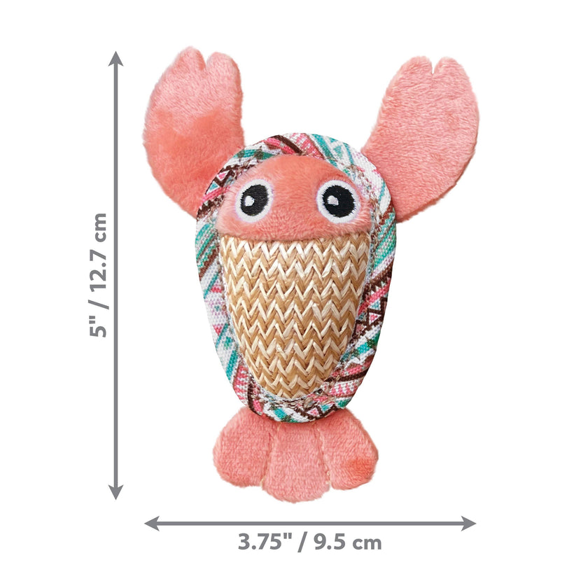Cat Toy Lobster and Turtle KONG® Tropics Pals Catnip Toy 2pk