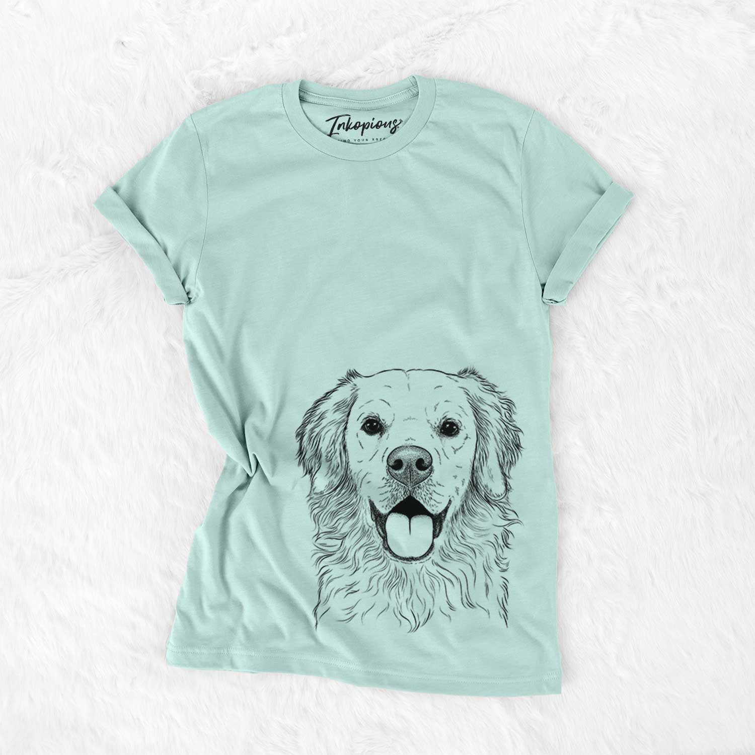 Golden Retriever Tee- Juniper