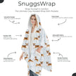 Welsh Corgi Snugg Wraps with Hoodie – Ultra Soft Sherpa Fleece Wrap for Pet Lovers