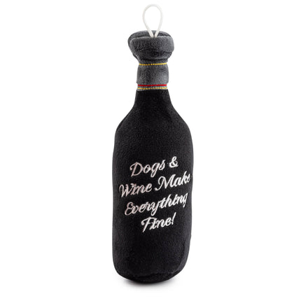 Woof Reserve Cabarknet Wine Plush Squeaker Dog Toy