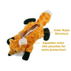 Stuffless Squirrel Squeaker Dog Toy