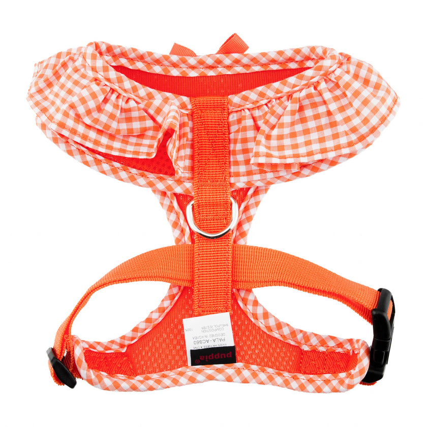 Checkered Ruffle Dog Harness Over-the-Head Vivien