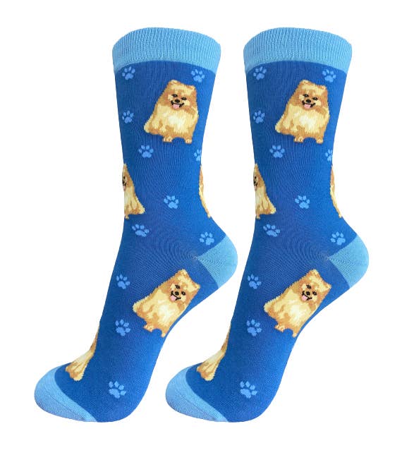 Pomeranian Socks  - Unisex - Fun Novelty Dog Socks