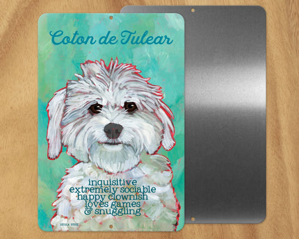 Coton de Tulear -UD Metal Sign