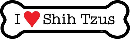 Shih Tzus Bone Shaped Magnet