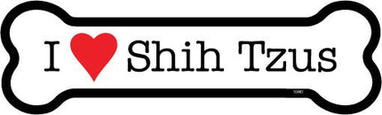 Shih Tzus Bone Shaped Magnet