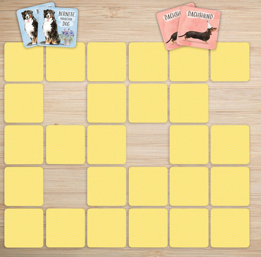 Dogs Memory Match Game (Set of 72 cards)