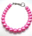 Opal Bubble Gum Pink | Beaded Dog Collar