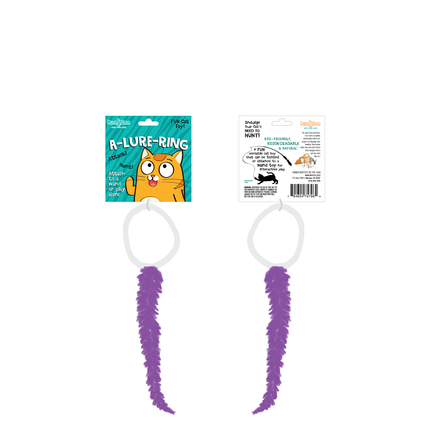 Cat Toy Wand Attachment Toy A-Lure-Ring Ring with tail